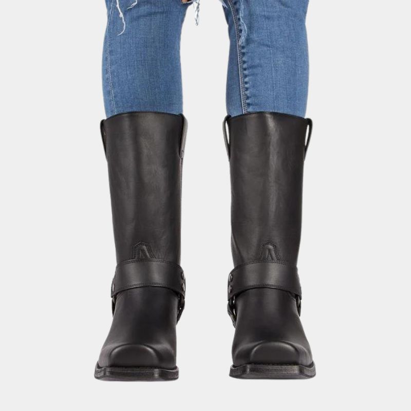 Lederen Cowboylaarzen Vintage Stijl Bruin - Mode Vibes