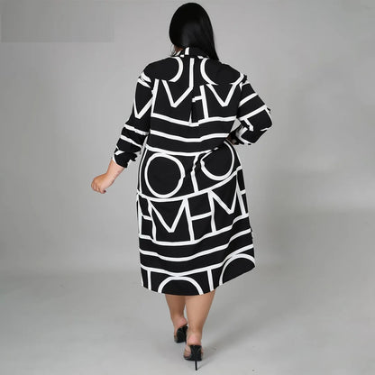 Plus-Size Jurk Casual en Uniek voor Vrouw