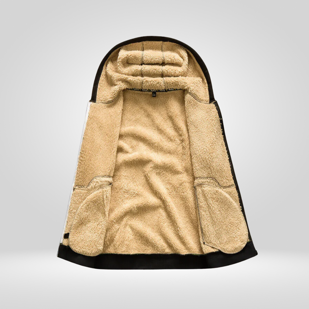 Heren Wintervest Warm Fleece Capuchon Waterproof