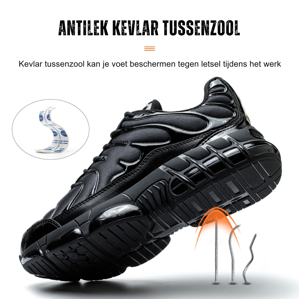 Jaxon Veiligheidsschoenen met Stalen Neus – Lichtgewicht, Antislip & Schokdempend