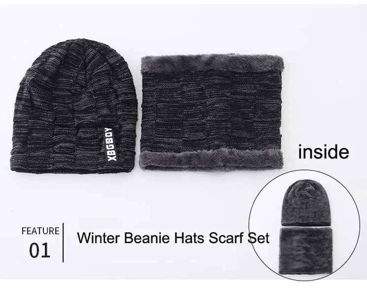 Warme Winterset met Sjaal en Muts voor Dames