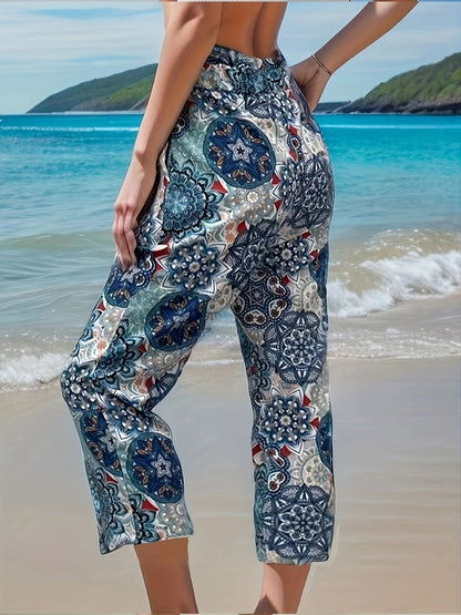 Della Broek Elastische Taille Comfortabele Bohemian Stijl