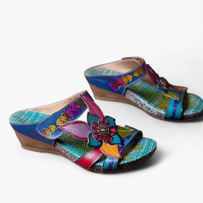 Vrouwelijke Sandalen met Gevlochten Banden Boho Stijl