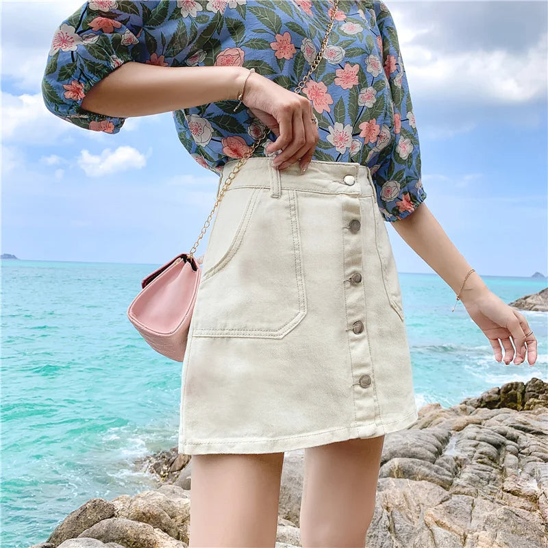 Plus Size Shortrok Trendy Veelzijdig Zomerrok voor Vrouwen