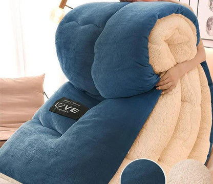 Warm Fleece Dekbed met Dubbele Fleece Laag voor Winter
