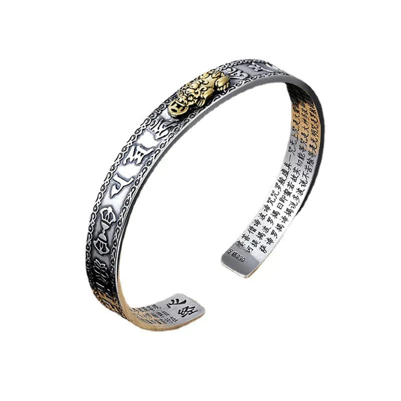 Zilveren Pixiu Armband Geluksbrenger Chinese Mythologie