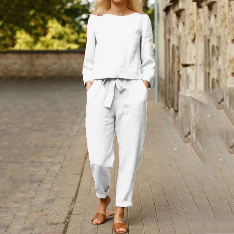 Luxe Valentina Blouse en Broek Set voor Stijlvolle Vrouwen