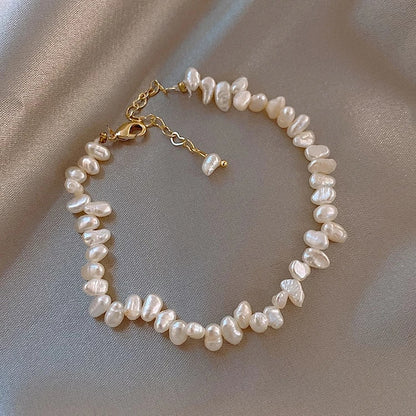 Parel Armband met Witte Zoetwaterparels