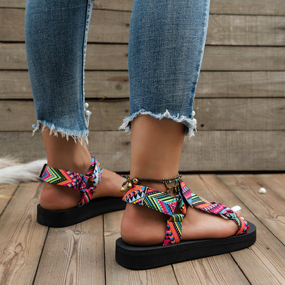 Vrouwelijke Zomersandalen met Platte Zool