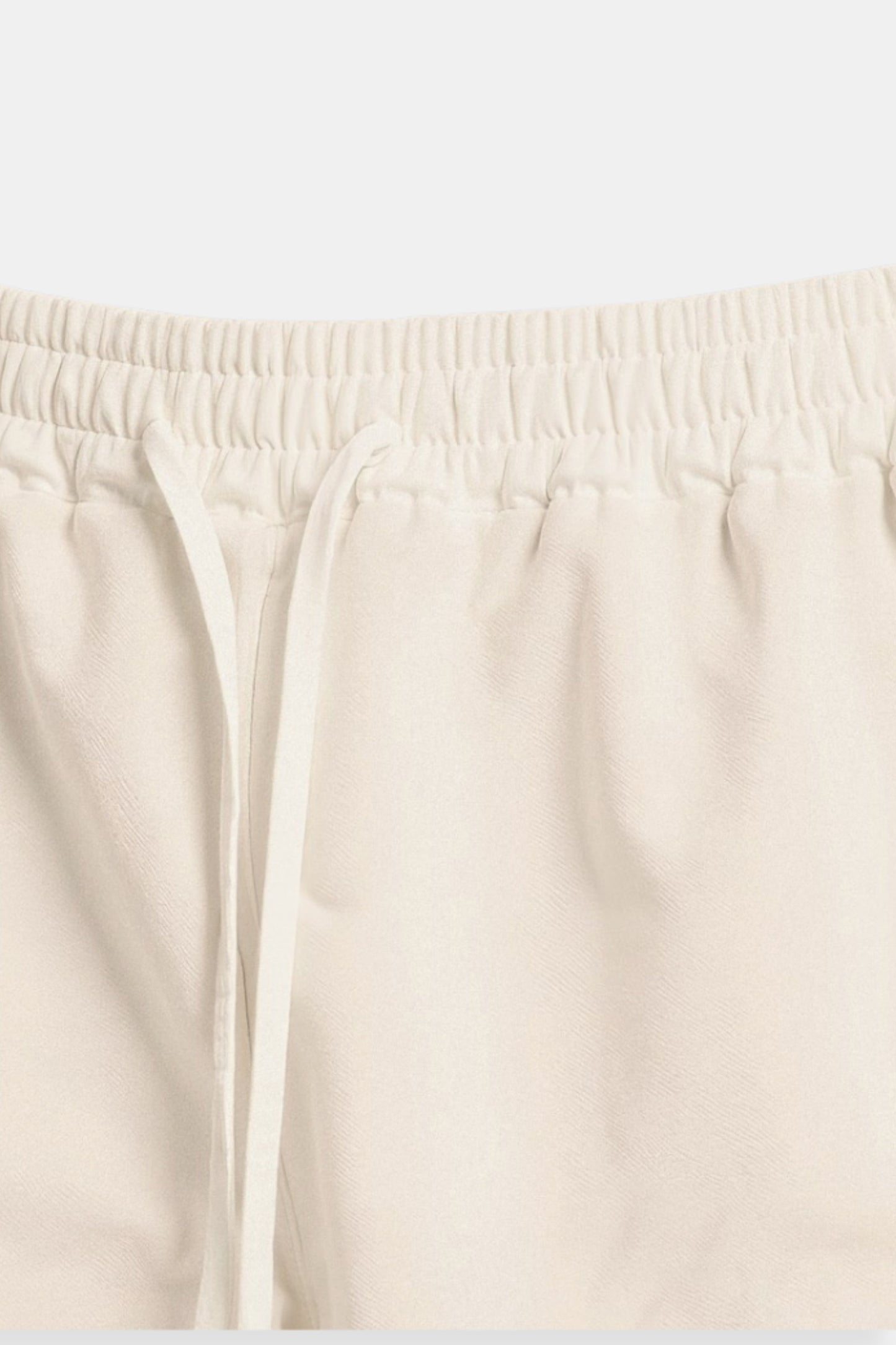 Heren Shorts Beige Met Koord Comfortabel Zomerbroek