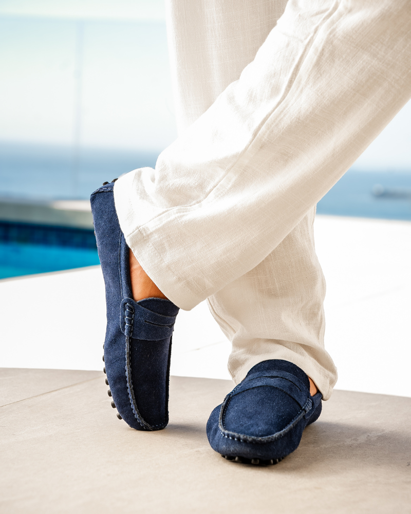 Suède Mokassin Heren Schoen Slip On Comfortabel Leer