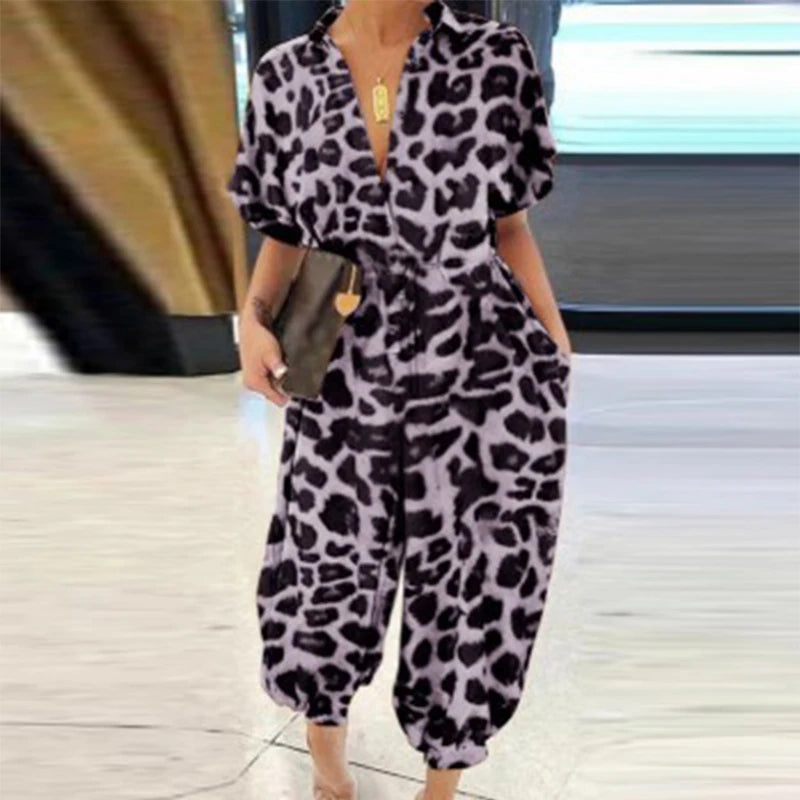 Plus Size Jumpsuit Comfortabel Retro Stijl
