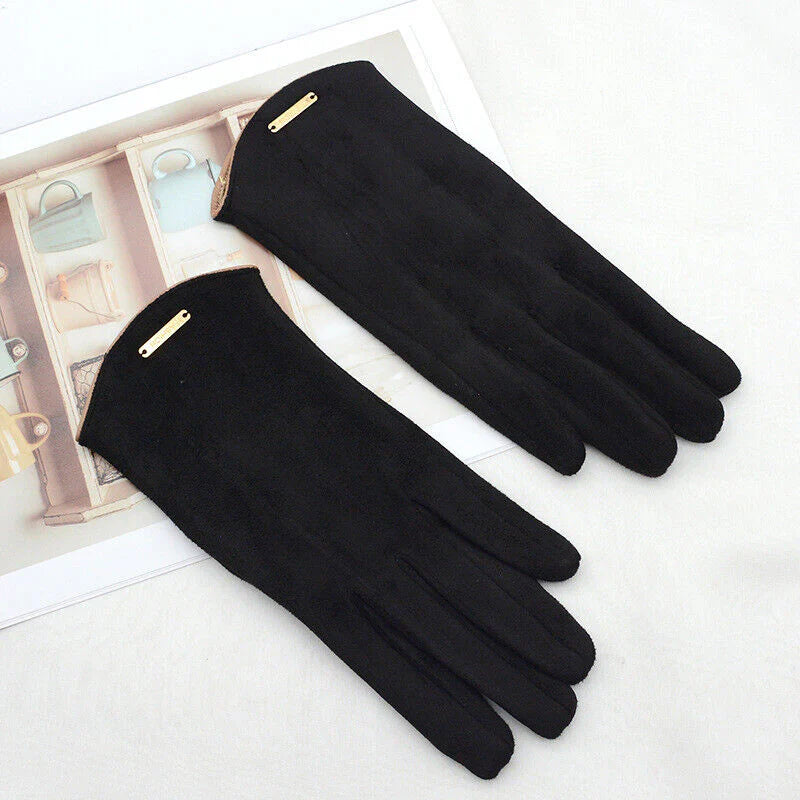 Dames Suède Handschoenen Warm en Stijlvol