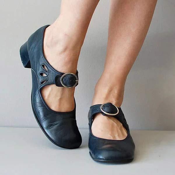 Federica | Sandali in pelle con fibbia