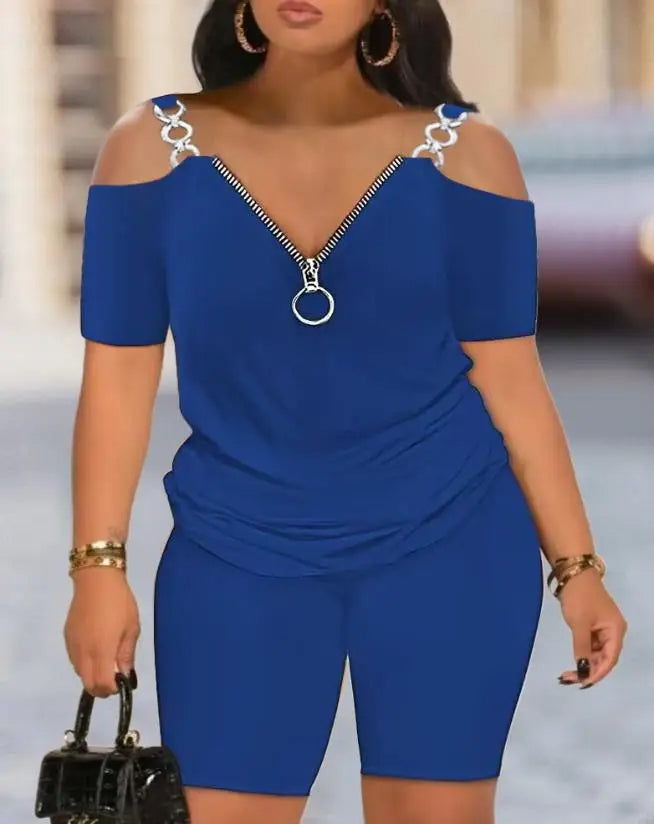 Plus Size Playsuit Zomers Trendy Jurk voor Vrouwen