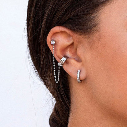 Oorbellen Set Boho Stijl Amira Zilver