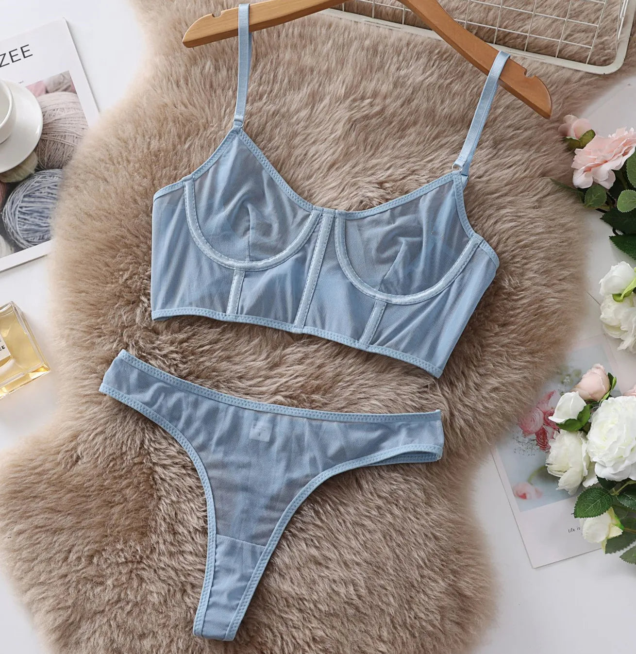 Lingerie Set Tweedelig Sexy Dame