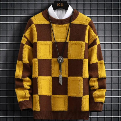 Kasjmier Trui Plaid Luxe Zachte Warme damestrui
