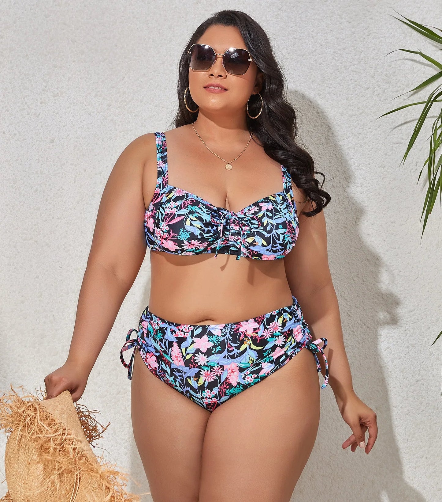 Plus-Size Bikini Adele Kleurrijke Badmode voor Volledige Vrouwen
