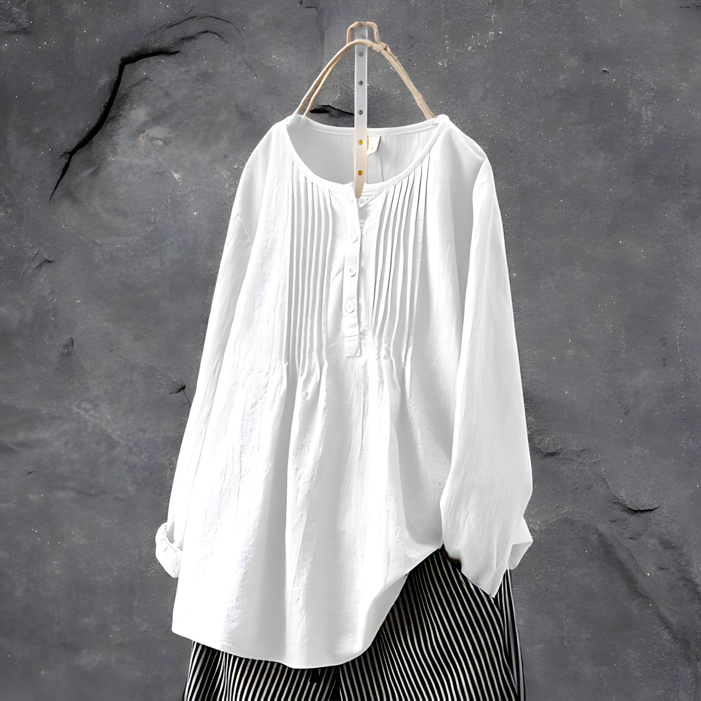 Vrouwelijke Losse Blouse Stijlvolle Zomerjurk
