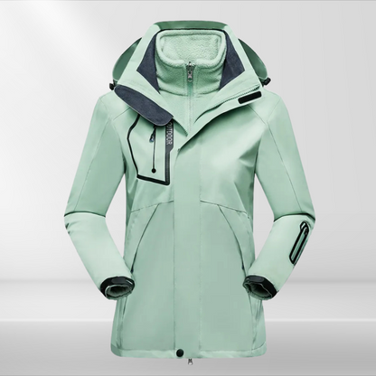 Dames Outdoorjas 3-in-1 Waterdicht en Ademend