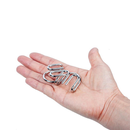 Metalen Puzzelringen Set Intelligentie Test BrainTwist