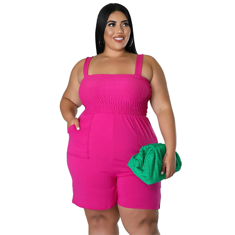 Plus Size Playsuit Casual Trendy Zomer Jurk