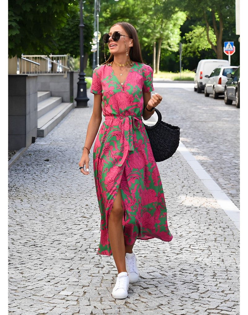 Anna – Dames Jurk met Bloemenprint voor Lente/Zomer