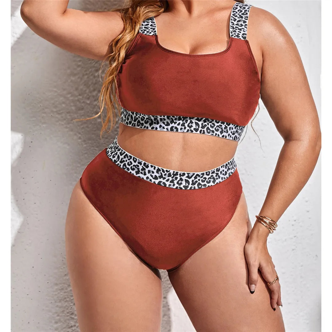 Plus-Size Bikini Cassandra - Stijlvolle Comfortabele Badmode voor Volle Figuur