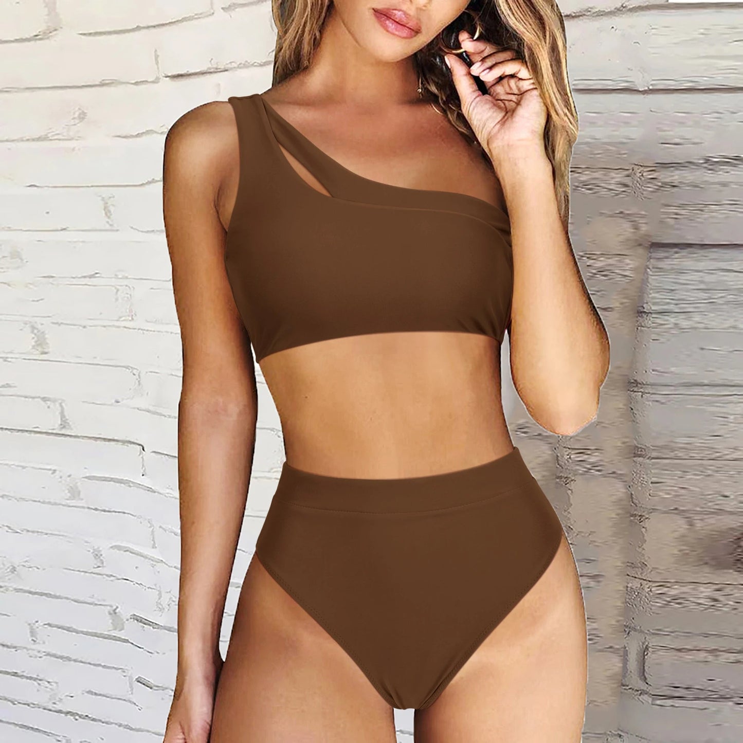 Sexy Off-Shoulder Bikini Trendy Zwemkleding Vrouw