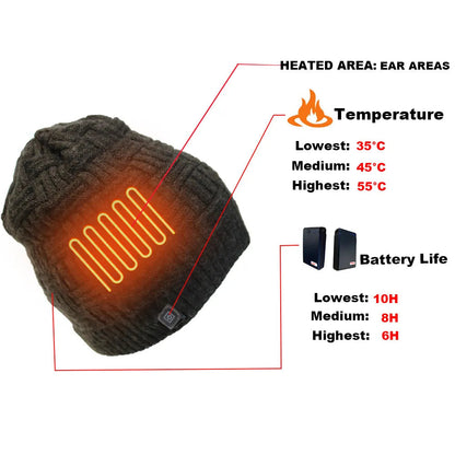 USB Oplaadbare Muts Warme KnitTech Beanie