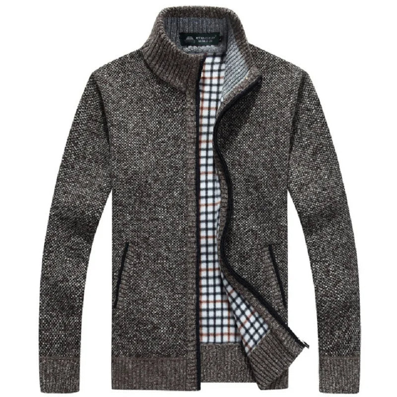 Oversized Wintervest met Rits Zwart Modieus Design