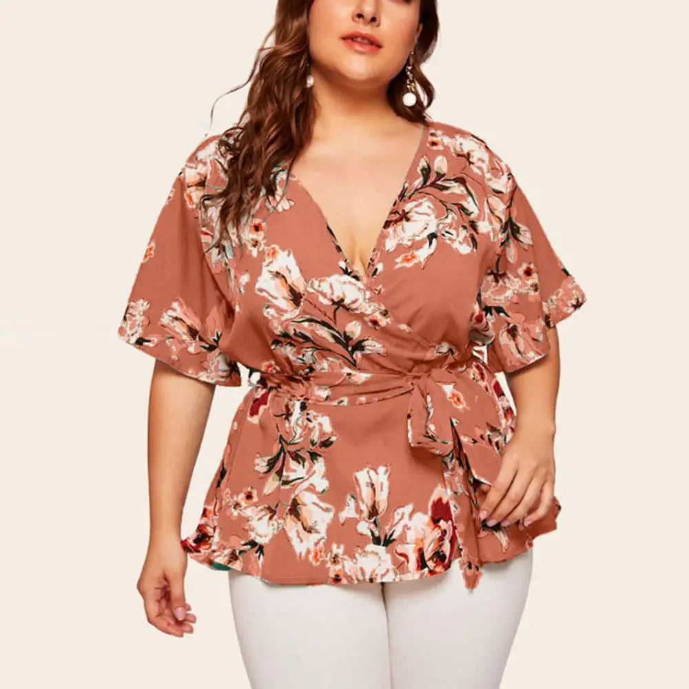 Plus-Size Top Fenna Vrouwelijk Kleurrijk & Veelzijdig