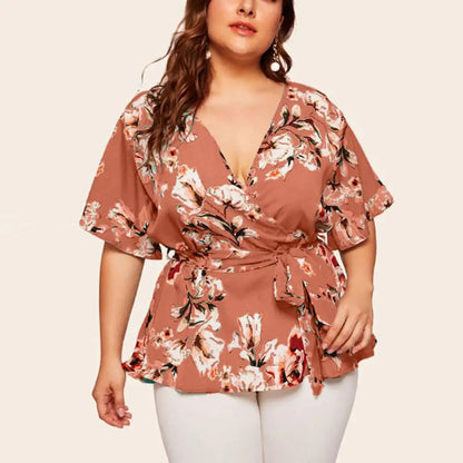 Plus-Size Top Fenna Vrouwelijk Kleurrijk & Veelzijdig