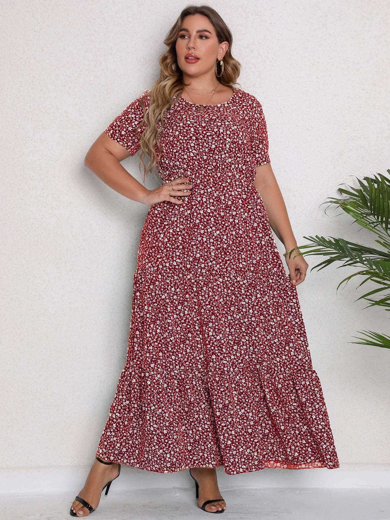 Plus-Size Maxi-Jurk Kleurrijk en Stijlvol