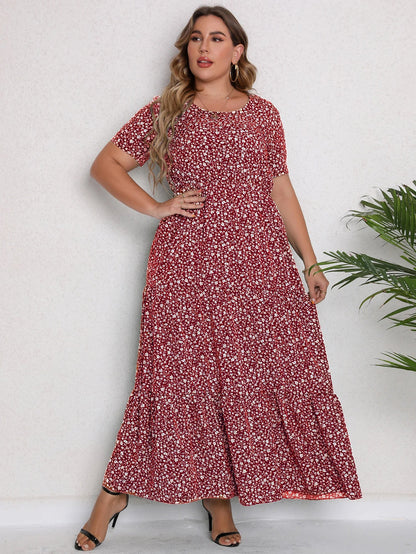 Plus-Size Maxi-Jurk Kleurrijk en Stijlvol