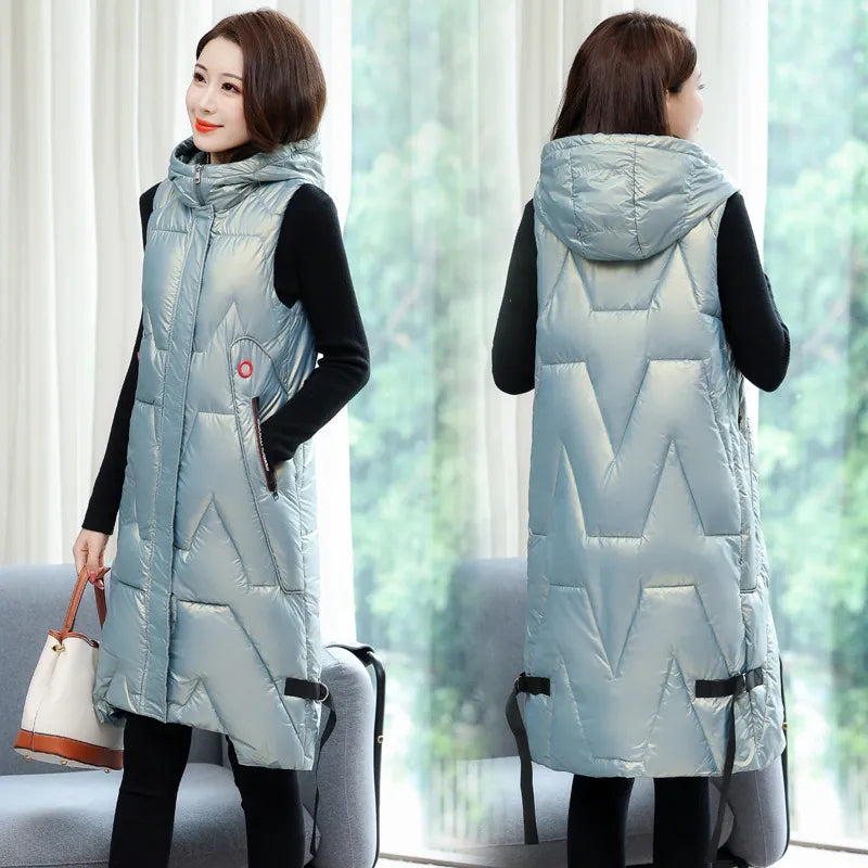 Dame Bodywarmer Lang & Warm