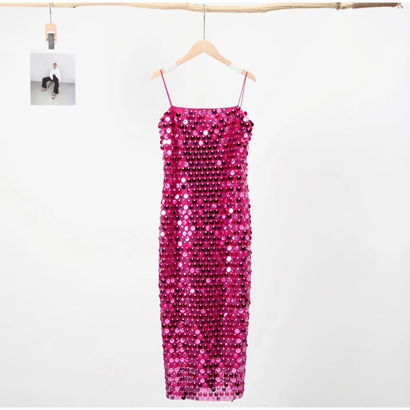 Feestelijke Glitter Jurk Trendy voor Vrouw