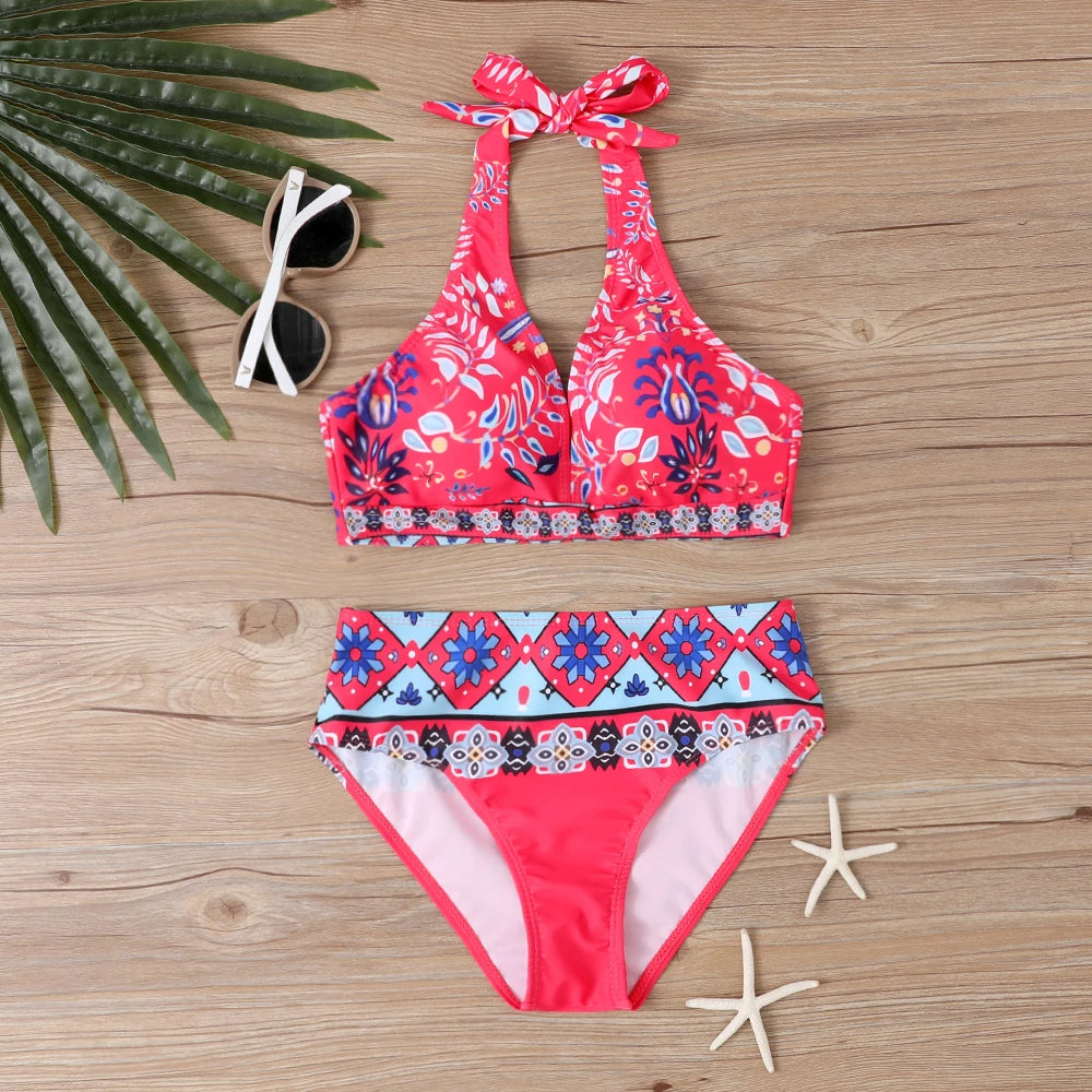 Plus-Size Bikini Retro Stijlvol Badmode