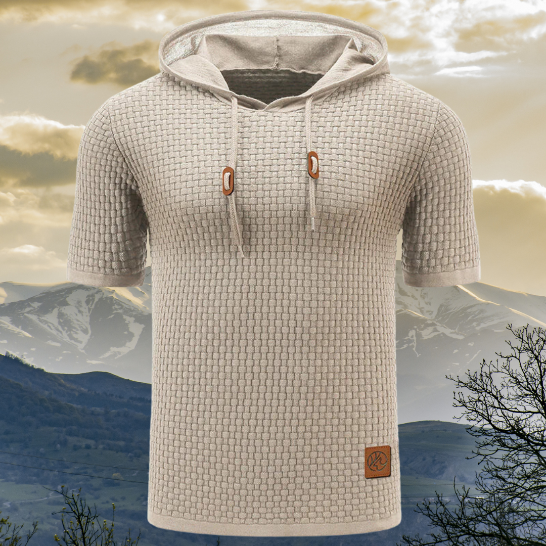 Manor - Korte Mouwen Sweatshirt met Capuchon