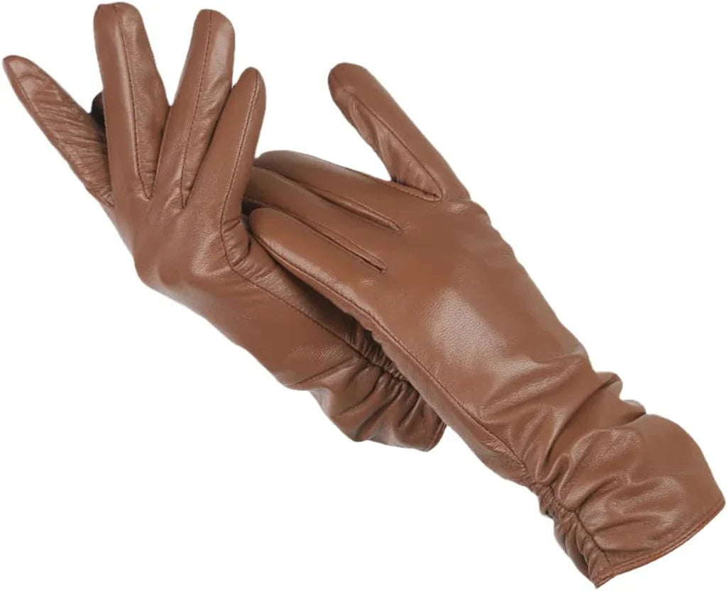 Leren Dames Handschoenen Klassiek Zwart Luxe Leer