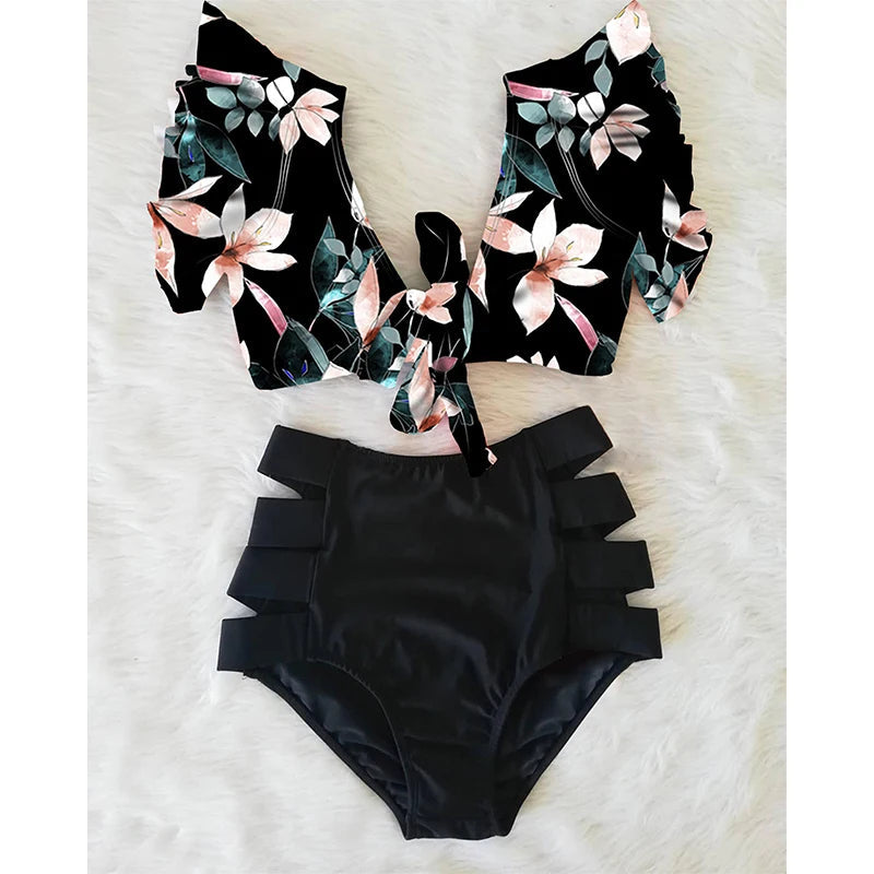Tropische Bikini Eline Mode Kleurrijk Zomerbadpak