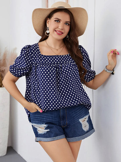Plus-Size Zomer Top Jade Groen Stijlvol