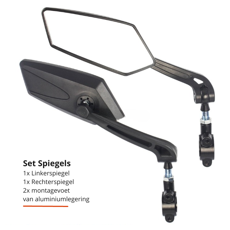 Bromfietsspiegel FlexiView voor Veilig Fietsen