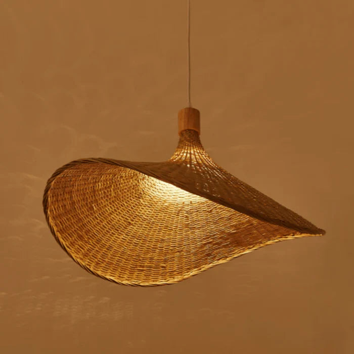 Rieten Hanglamp Naturel Woven Stijl