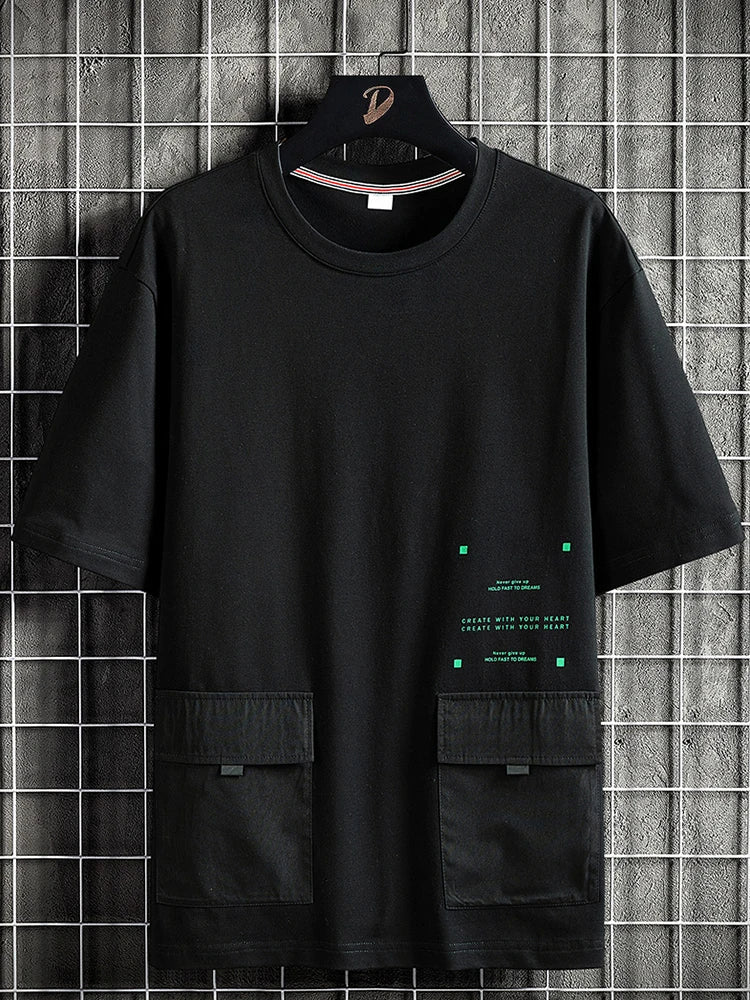 Plus Size T-Shirt Urban Trendy voor Mannen