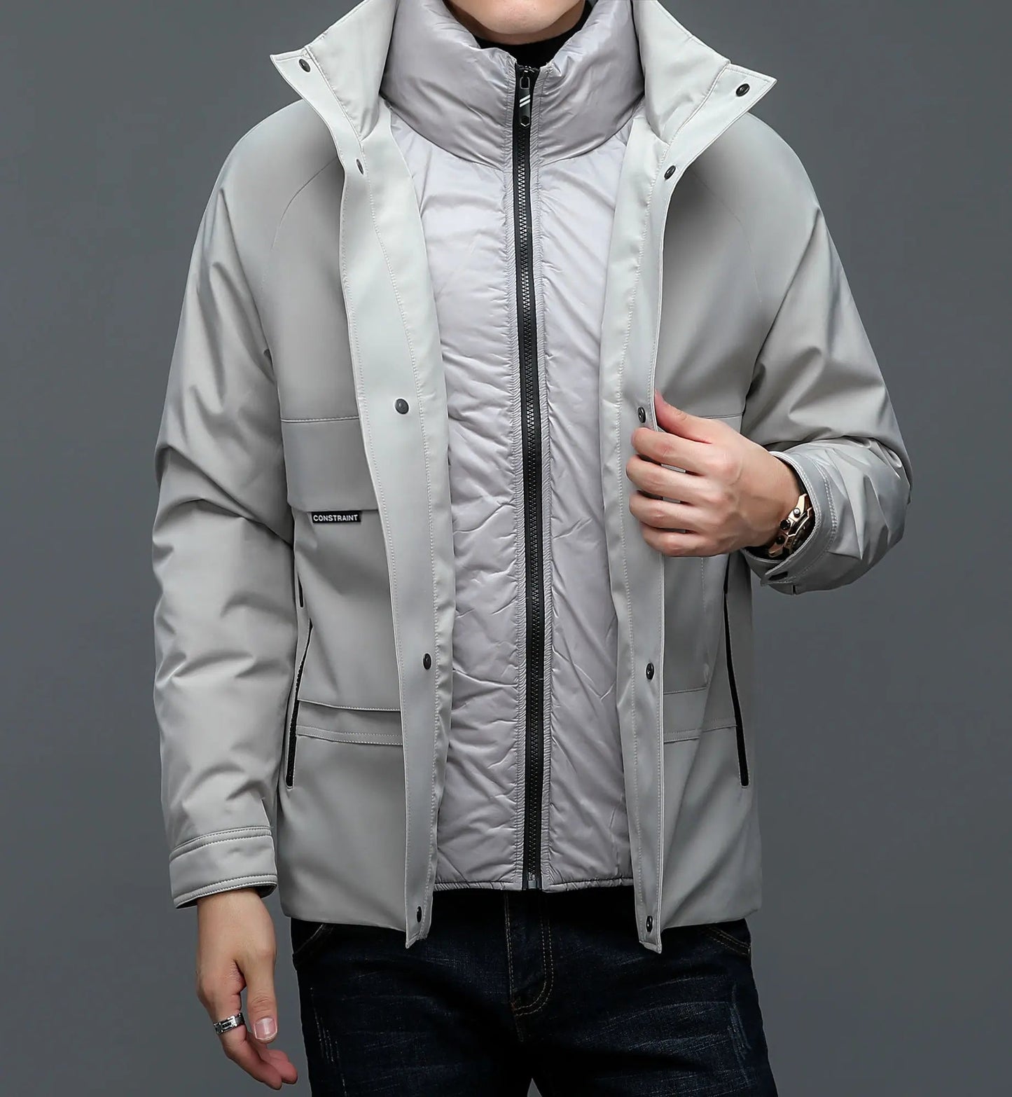 Donsjack Wintersport Warm Waterproof Trendy