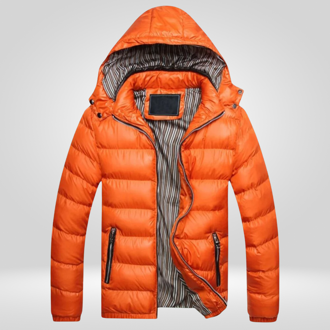 Heren Winterjas Gewatteerd Warm met Capuchon