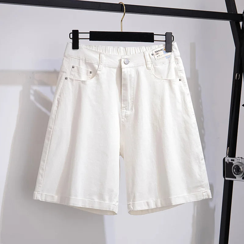 Plus Size Short Comfortabel Hoge Taille