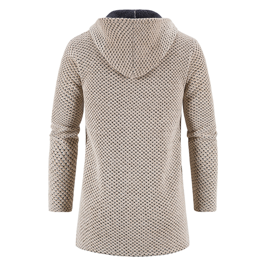 Gebreide Hoodie Heren Jas Warm en Comfortabel
